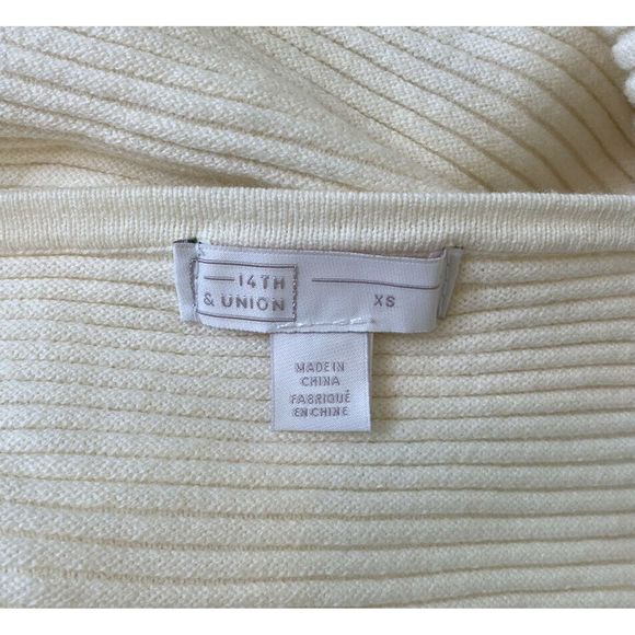 NWT 14th & UNION Wide Neck Pullover Sweater XS - Picture 3 of 8